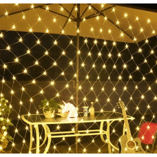 Гирлянда сетка 1,5*1,5 желтый. 160LED Гирлянда сетка 1,5*1,5 желтый. 160LED