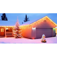 Гирлянда уличная бахрома бел.провод 500 LED 6м желт. Гирлянда уличная бахрома бел.провод 500 LED 6м желт.