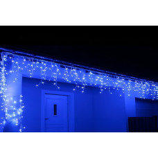 Гирлянда уличная бахрома бел.провод 800 LED 12м син. Гирлянда уличная бахрома бел.провод 800 LED 12м син.