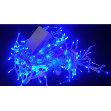Гирлянда уличная бахрома бел.провод 500 LED 6м син. Гирлянда уличная бахрома бел.провод 500 LED 6м син.