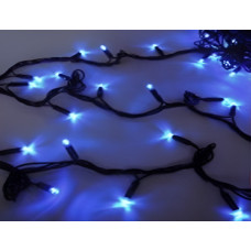 Гирлянда уличная бахрома черн провод 3м*0,7м 100 LED крист.син. Гирлянда уличная бахрома черн провод 3м*0,7м 100 LED крист.син.