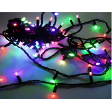 Гирлянда уличная бахрома черн провод 3м*0,7м 100 LED крист.цветн. Гирлянда уличная бахрома черн провод 3м*0,7м 100 LED крист.цветн.